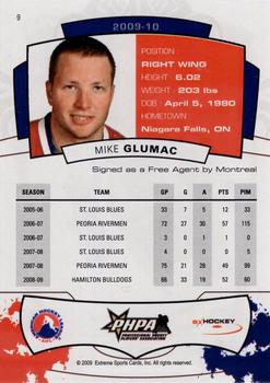 2009-10 Extreme Hamilton Bulldogs (AHL) #NNO Mike Glumac Back