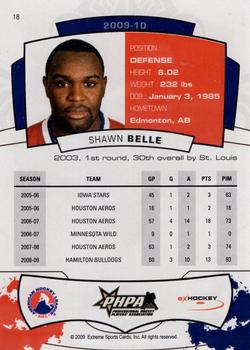 2009-10 Extreme Hamilton Bulldogs (AHL) #NNO Shawn Belle Back