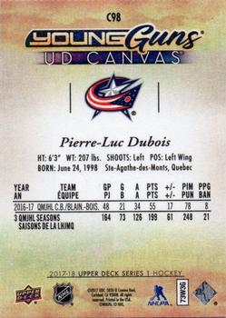 2017-18 Upper Deck - UD Canvas #C98 Pierre-Luc Dubois Back