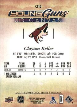 2017-18 Upper Deck - UD Canvas #C110 Clayton Keller Back