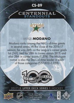 2017-18 Upper Deck - Centennial Standouts #CS-89 Mike Modano Back