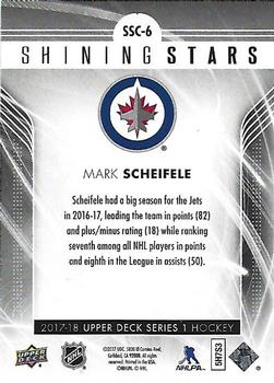 2017-18 Upper Deck - Shining Stars Red #SSC-6 Mark Scheifele Back