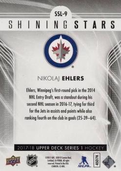 2017-18 Upper Deck - Shining Stars Red #SSL-9 Nikolaj Ehlers Back
