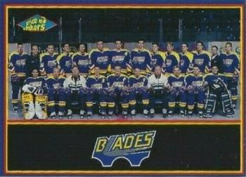 1997-98 Saskatoon Blades (WHL) #NNO Saskatoon Blades [Team Photo] Front