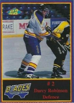 1997-98 Saskatoon Blades (WHL) #NNO Darcy Robinson Front