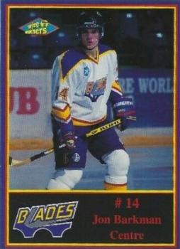 1997-98 Saskatoon Blades (WHL) #NNO Jon Barkman Front