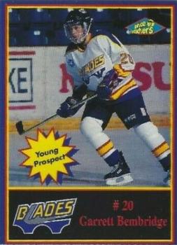 1997-98 Saskatoon Blades (WHL) #NNO Garett Bembridge Front