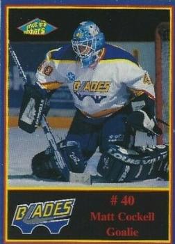 1997-98 Saskatoon Blades (WHL) #NNO Matt Cockell Front