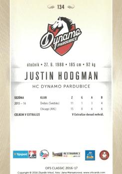 2016-17 OFS Classic Serie I #134 Justin Hodgman Back