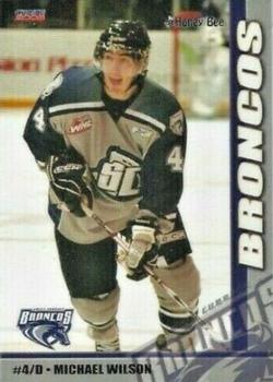 2007-08 Choice Swift Current Broncos (WHL) #NNO Michael Wilson Front