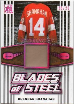 2017 Leaf In The Game Superlative - Blades of Steel - Magenta Spectrum Foil #BS-03 Brendan Shanahan Front