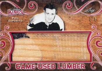 2017 Leaf Lumber Kings - Game-Used Lumber - Red #GUL-28 Phil Esposito Front