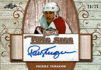 2017 Leaf Lumber Kings - Twig Sigs - Bronze #TS-PT1 Pierre Turgeon Front