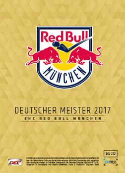 2017-18 Playercards (DEL) #DEL-232 Frank Mauer Back