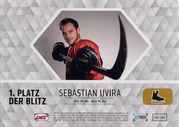 2017-18 Playercards (DEL) #DEL-245 Sebastian Uvira Back