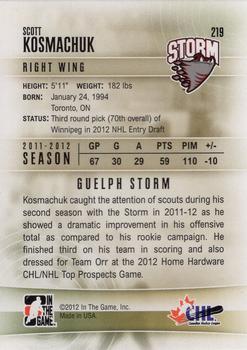 2011-12 In The Game Heroes & Prospects Update #219 Scott Kosmachuk Back