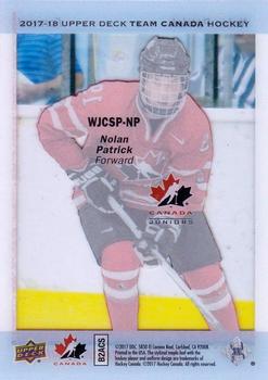 2017-18 Upper Deck Team Canada #WJCSP-NP Nolan Patrick Back