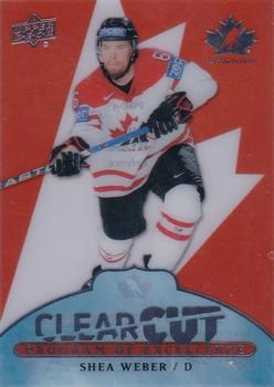 2017-18 Upper Deck Team Canada - Clear Cut Program of Excellence #POE-9 Shea Weber Front