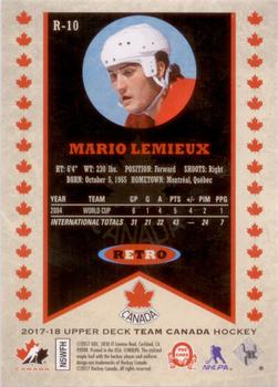 2017-18 Upper Deck Team Canada - Retro #R-10 Mario Lemieux Back