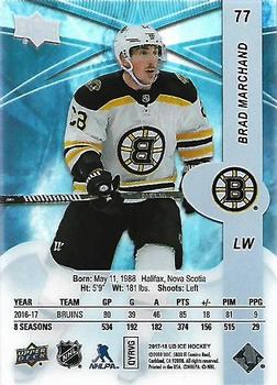 2017-18 Upper Deck Ice #77 Brad Marchand Back