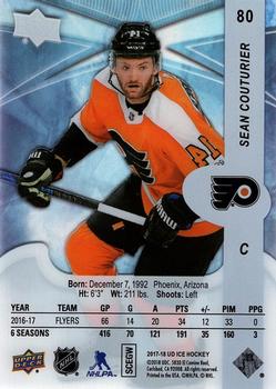 2017-18 Upper Deck Ice #80 Sean Couturier Back