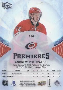 2017-18 Upper Deck Ice #116 Andrew Poturalski Back