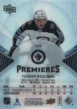 2017-18 Upper Deck Ice #126 Tucker Poolman Back