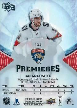 2017-18 Upper Deck Ice #134 Ian McCoshen Back