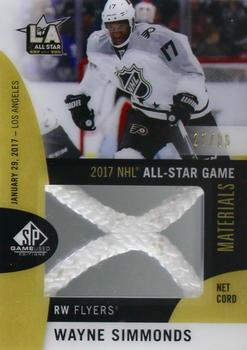 2017-18 SP Game Used - 2017 NHL All-Star Material Net Cord #ASNC-WS Wayne Simmonds Front