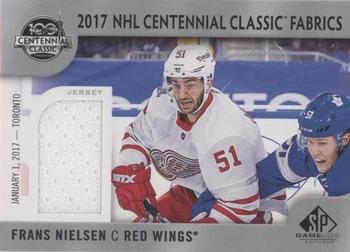 2017-18 SP Game Used - 2017 NHL Centennial Classic Fabrics #CC-FN Frans Nielsen Front
