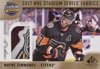 2017-18 SP Game Used - 2017 NHL Stadium Series Fabrics Patch #PF-WS Wayne Simmonds Front