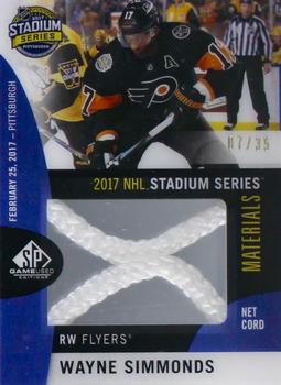 2017-18 SP Game Used - 2017 NHL Stadium Series Material Net Cord #SSNC-WS Wayne Simmonds Front