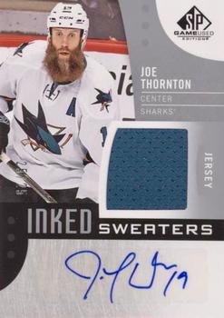 2017-18 SP Game Used - Inked Sweaters #IS-JO Joe Thornton Front