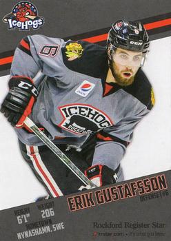 2017-18 Rockford Register Star Rockford IceHogs (AHL) #NNO Erik Gustafsson Front