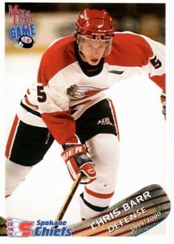 1999-00 Grandstand Spokane Chiefs (WHL) #NNO Chris Barr Front