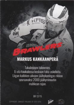 2017-18 Cardset Finland - Brawlers #BR12 Markus Kankaanperä Back