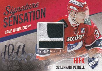 2017-18 Cardset Finland - Signature Sensation Game Worn Jersey Exchange (Series Two) #NNO Lennart Petrell Front