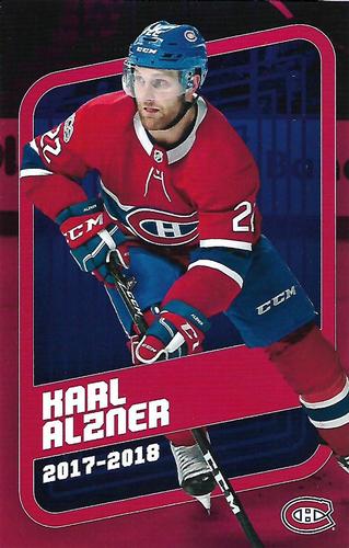 2017-18 Montreal Canadiens #NNO Karl Alzner Front