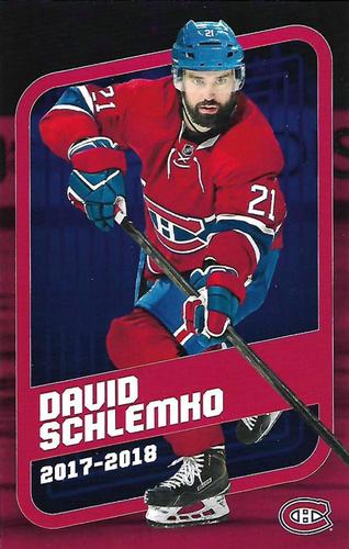 2017-18 Montreal Canadiens #NNO David Schlemko Front
