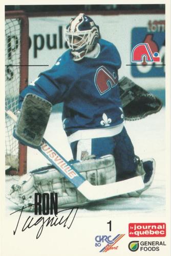 1988-89 General Foods Quebec Nordiques #NNO Ron Tugnutt Front