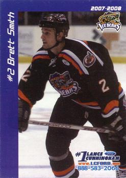 2007-08 Ford Knoxville Ice Bears (SPHL) #NNO Brett Smith Front