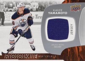 2017-18 Upper Deck - Rookie Materials #RM-KY Kailer Yamamoto Front