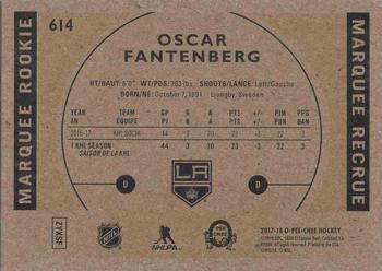 2017-18 Upper Deck - 2017-18 O-Pee-Chee Update Retro #614 Oscar Fantenberg Back