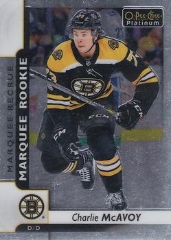 2017-18 O-Pee-Chee Platinum #155 Charlie McAvoy Front