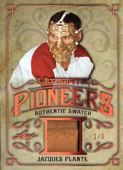 2017-18 Leaf Ultimate - Ultimate Pioneers Relics #UP-07 Jacques Plante Front