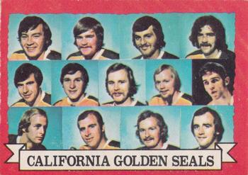 1973-74 O-Pee-Chee - Light Backs #95 Golden Seals Team Front