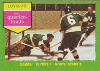 1973-74 O-Pee-Chee - Light Backs #192 1972-73 NHL Quarter-Finals (Series B) Front