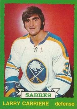 1973-74 O-Pee-Chee - Light Backs #260 Larry Carriere Front