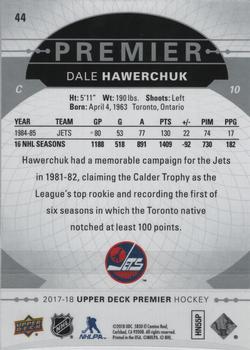 2017-18 Upper Deck Premier #44 Dale Hawerchuk Back