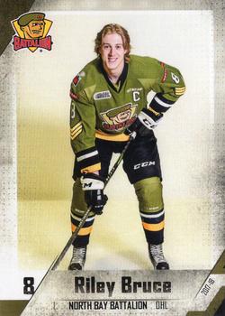 2017-18 North Bay Battalion (OHL) #18 Riley Bruce Front